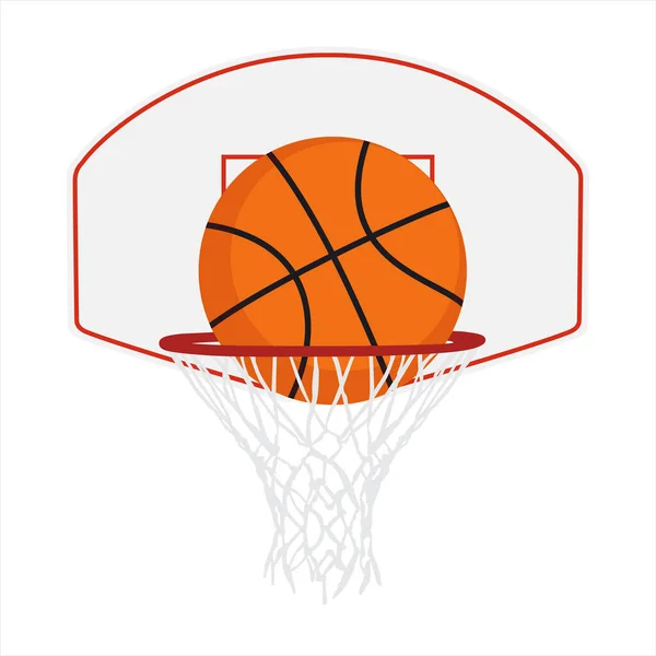 Баскетбольная корзина, баскетбольное кольцо, баскетбол и обруч, баскетбольная сетка . — стоковое фото