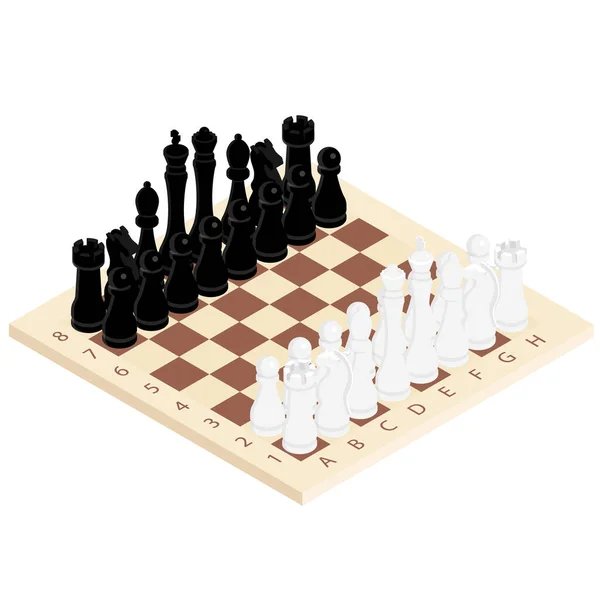 棋类游戏概念栅格策略 — 图库照片