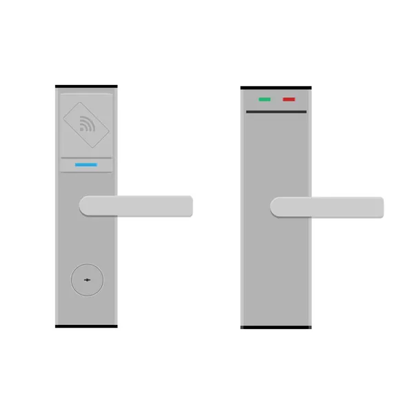 Smart Card Door Key Lock System Hotel Isolated White Background — Stock Photo, Image