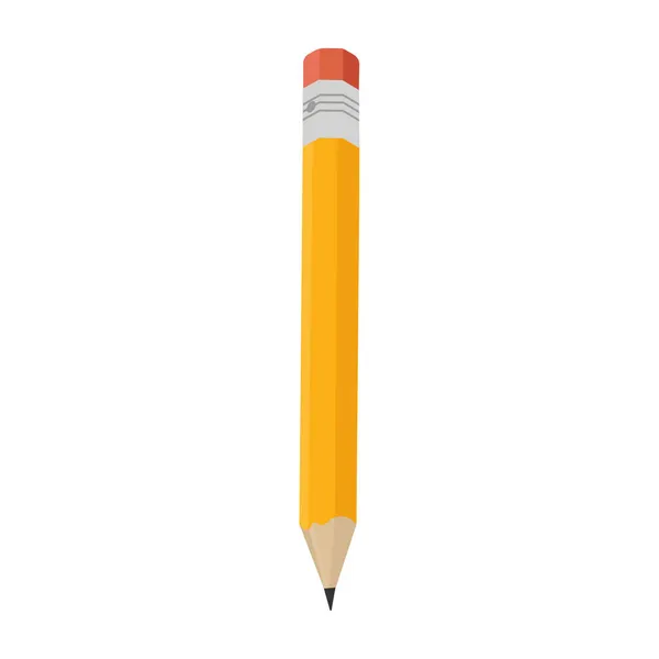 Pencil Write Raster Icon Isolated White Background Isometric View — Stock Photo, Image