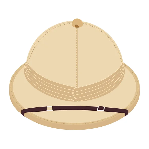 Safari Hat Isolated White Background Pith Helmet Isometric View Raster — Stock Photo, Image