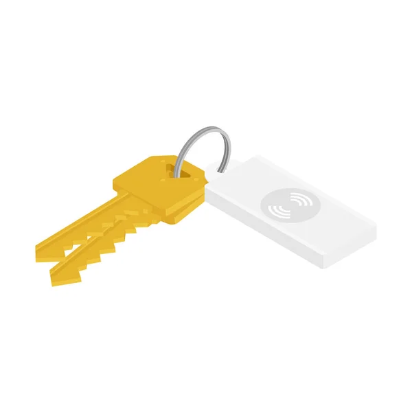 Куча Ключей Usb Flash Drive Изолированы Белом Фоне Растер Изометрический — стоковое фото