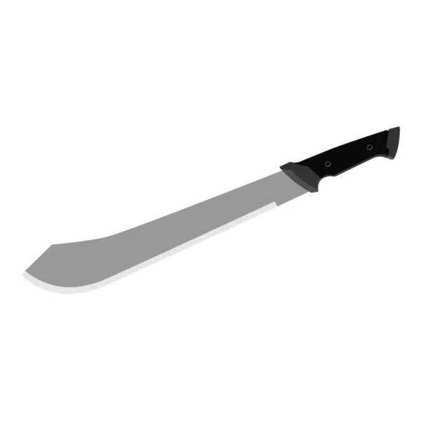 Machete Vector Aislado Sobre Fondo Blanco — Vector de stock