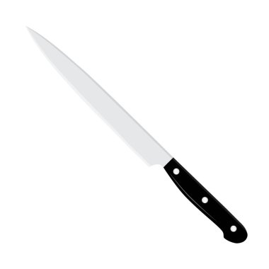 Sharp Chefs mutfak bıçağı beyaz arka planda izole