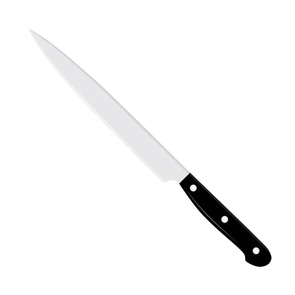 Cuchillo de cocina Sharp Chefs aislado sobre fondo blanco — Foto de Stock