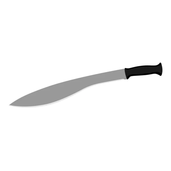 Machete Vector Geïsoleerd Witte Achtergrond — Stockvector