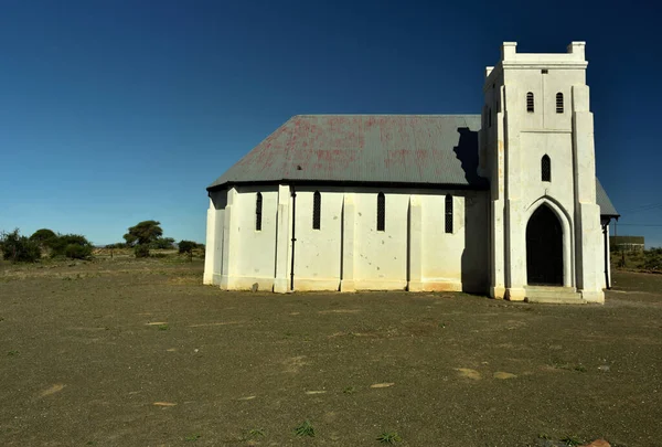 Old Forgotten Church Edge Deserted Desert Town Karoo South Africa — Stockfoto