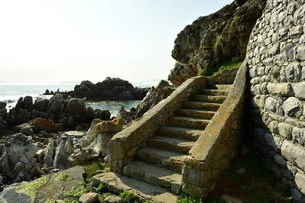 Старая Каменная Лестница Построенная Помочь Жителям Побережья Келдерс Западном Мысе — стоковое фото