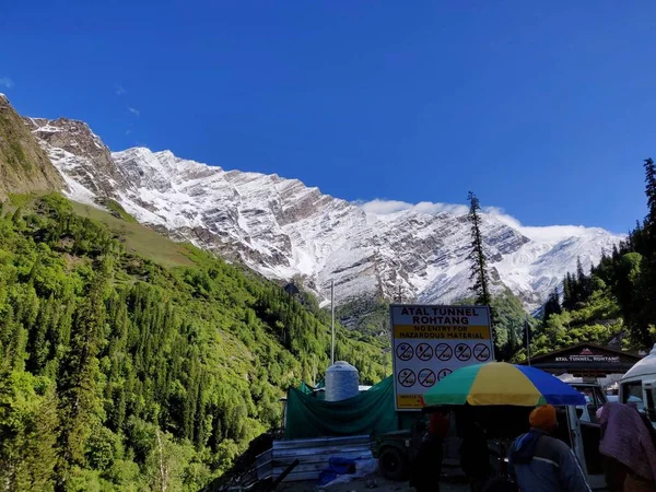 Maggio 2022 Himachal Pradesh India Atal Tunel Rohtang Gate Montagne — Foto Stock