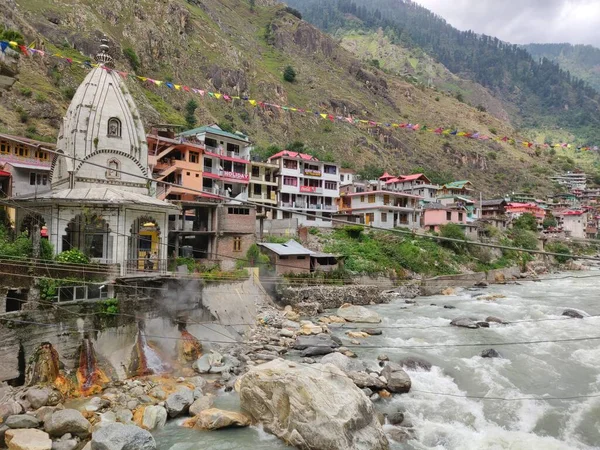 Maggio 2022 Gurudwara Sahib Gurudwara Con Sorgenti Termali Manikaran Himachal — Foto Stock