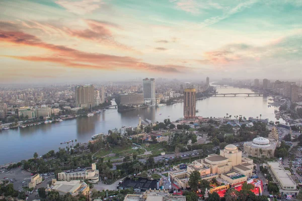 Prachtig Uitzicht Het Centrum Van Caïro Het Opera Gebouw Vanaf — Stockfoto