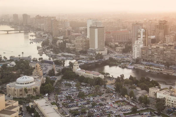 Hermosa Vista Del Centro Cairo Edificio Ópera Desde Torre Cairo —  Fotos de Stock