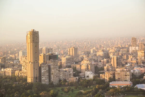 Schöne Aussicht Auf Das Zentrum Von Kairo Und Die Insel — Stockfoto