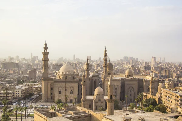 Mooi Uitzicht Moskee Madrasa Van Sultan Hassan Caïro Egypte — Stockfoto