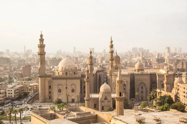 Mooi Uitzicht Moskee Madrasa Van Sultan Hassan Caïro Egypte — Stockfoto