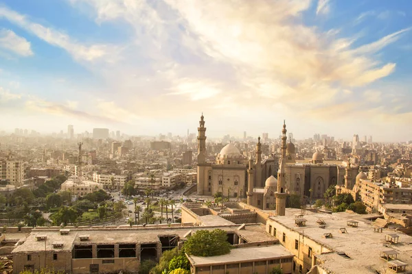 Mooi Uitzicht Moskee Madrasa Van Sultan Hassan Caïro Egypte — Stockfoto