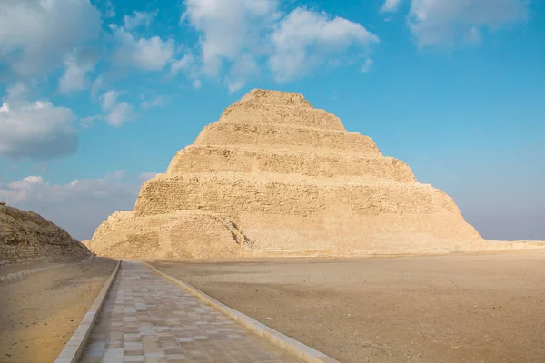 Pyramiden Djoser Eller Djeser Och Zoser Eller Steg Pyramid Saqqara — Stockfoto