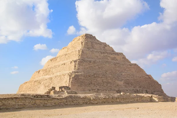 Pirámide Djoser Djeser Zoser Pirámide Escalonada Necrópolis Saqqara Egipto — Foto de Stock