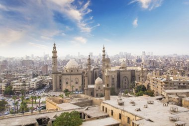 Mısır, Kahire 'deki Sultan Hasan' ın Cami-Madrasa manzarası güzelmiş.
