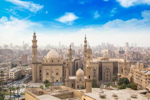 Mooi Uitzicht Moskee Madrasa Van Sultan Hassan Caïro Egypte — Stockfoto