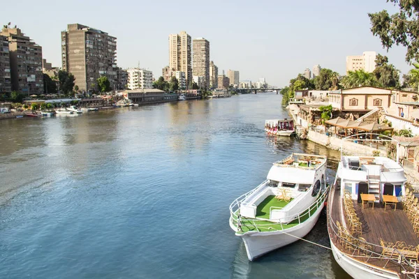 Красивый Вид Набережную Нила Каире Египет — стоковое фото