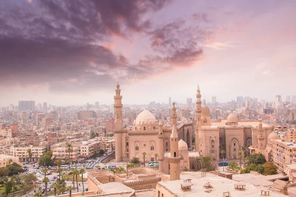 Mooi Uitzicht Moskee Madrasa Van Sultan Hassan Caïro Egypte — Stockfoto