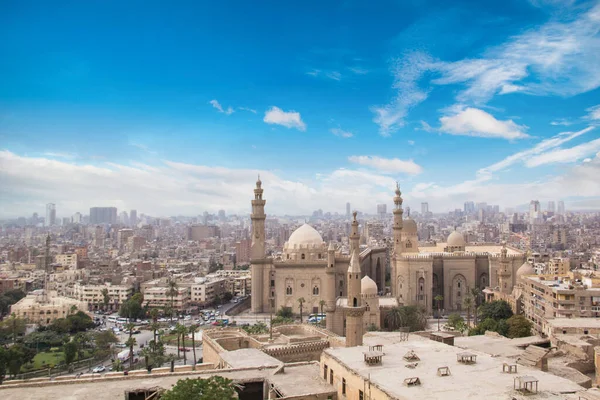 Mooi Uitzicht Moskee Madrasa Van Sultan Hassan Caïro Egypte — Stockfoto