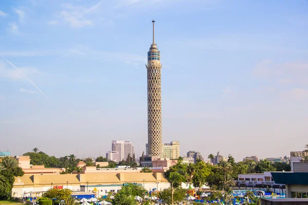 Вид Каирскую Башню Набережную Нила Каире Египет — стоковое фото