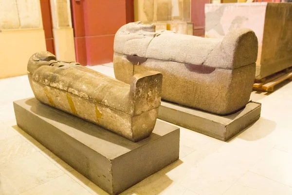 Cairo Egypt December 2021 Wereldberoemde Oude Exposities Het Egyptisch Museum — Stockfoto