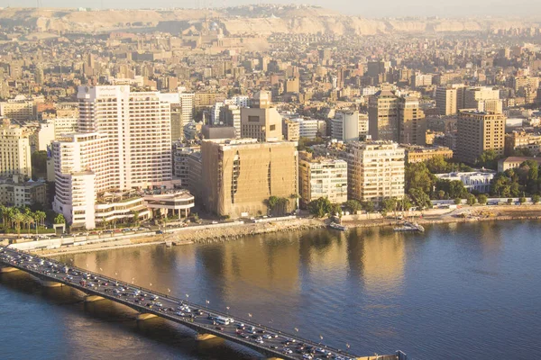 Вид Центр Каира Каирской Башни Каире Египет — стоковое фото