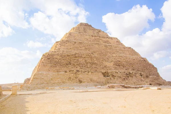 Piramida Dżesera Dżeser Zoser Lub Piramida Stepowa Nekropoli Sakkara Egipt — Zdjęcie stockowe
