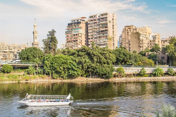 Beautiful View Buildings Waterfront Zamalek Island Cairo Egypt — Stock Photo, Image