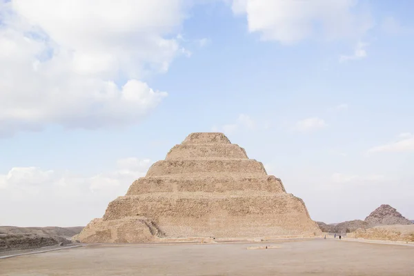 Пирамида Джосера Джезер Зосер Шаговая Пирамида Некрополе Саккара Египет — стоковое фото