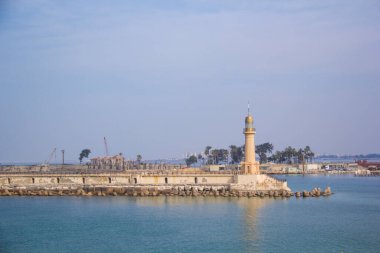 İskenderiye, Mısır 'daki Montaza Deniz Feneri manzarası