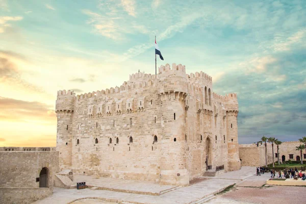 View Citadel Qaitbay Alexandria Egypt — Stock Photo, Image