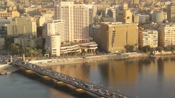 カイロ エジプト 2021年12月29日 エジプトのカイロタワーからカイロの中心部の美しい景色 — ストック動画