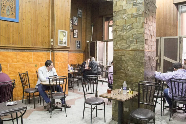 Interior Una Antigua Cafetería Centro Cairo Egipto —  Fotos de Stock