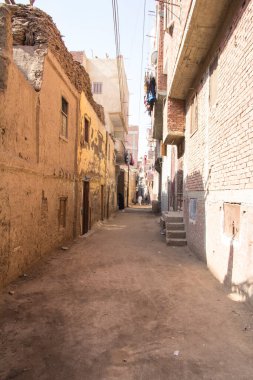 Mısır 'ın Kahire yakınlarındaki geleneksel Mısır köyü