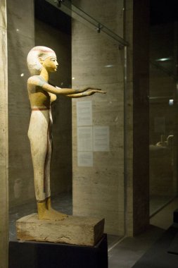 CAIRO, EGYPT - 29 Aralık 2021: Kahire, Mısır 'daki Mısır Müzesi' nde dünyaca ünlü antik sergiler