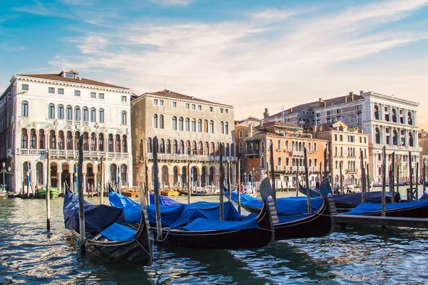 Belle Vue Sur Les Gondoles Grand Canal Venise Italie — Photo