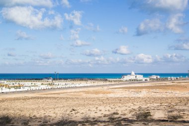Mısır Alamein 'in merkezindeki Başkanlık Sarayı' nın güzel manzarası
