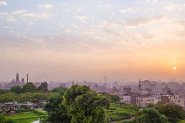Beautiful view of the old city in the center of Cairo, Egypt