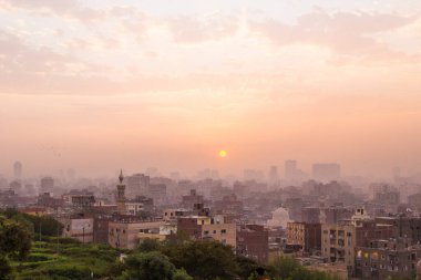 Beautiful view of the old city in the center of Cairo, Egypt