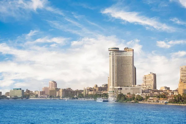 Schöne Aussicht Auf Das Nilufer Zentrum Von Kairo Ägypten — Stockfoto