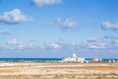 Mısır, Kahire 'nin merkezindeki güzel Nil seti manzarası