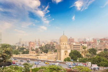 Beautiful view of the old city in the center of Cairo, Egypt