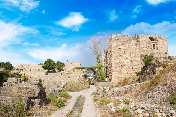 Beautiful View Crusader Fort Byblos Also Known Jubayl Jebeil Lebanon — Fotografia de Stock