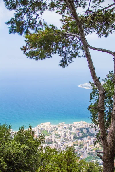 Beautiful View Resort Town Jounieh Mount Harisa Lebanon — Fotografia de Stock