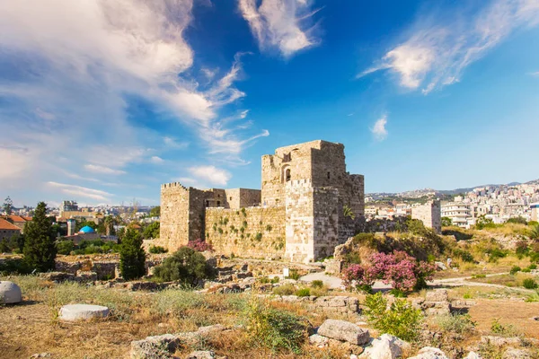 Beautiful View Crusader Fort Byblos Also Known Jubayl Jebeil Lebanon — Fotografia de Stock