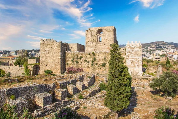 Beautiful View Crusader Fort Byblos Also Known Jubayl Jebeil Lebanon — Fotografia de Stock